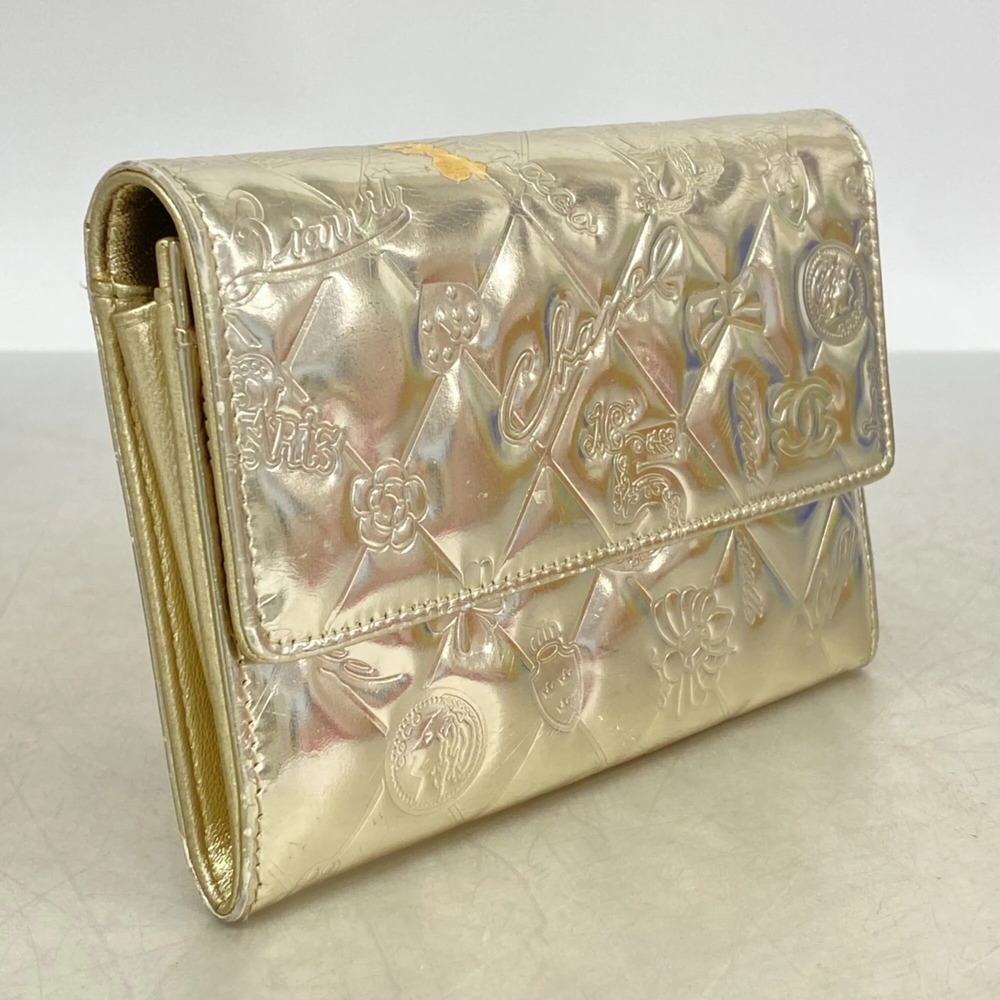 CHANEL Authentic Gold Leather Wallet - Picture 2 of 9